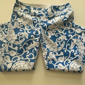 Lilly Pulitzer capris with alligators, size 6.